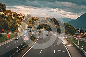 Motorway in Switzerland