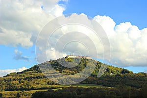 Motovun, old town on the hill, Istria region, Croatia