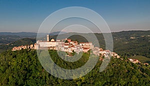 Motovun Village in Croatia. It is a village and a municipality in central Istria, Croatia. In ancient times, both Celts and