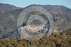 Motta Camastra Settlement On Peloritani Mountains, Sicily photo