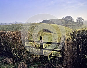 Motte and bailey castle photo