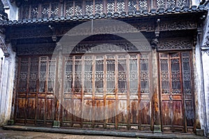 Mottled Chinese Huipai building door panel photo
