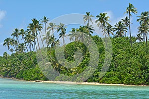 Motutapu islet Muri Lagoon Rarotonga Cook Islands