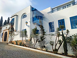 The village of Sidi Bou Said, Carthage, Tunisia photo