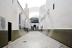 Moulay Idriss Zerhoun mausoleum near Meknes, Morocco