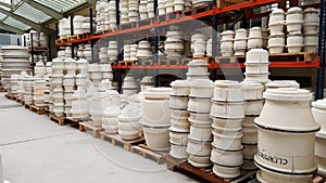 Moulds in a Ceramic Factory