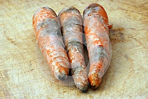 Mouldy organic vegetable