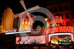 The Moulin Rouge famous cabaret