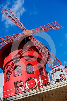 Moulin Rouge is a famous Parisian cabaret built in 1889