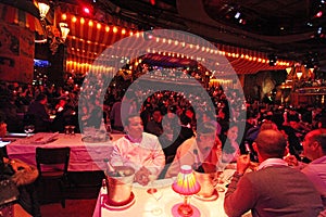 Moulin Rouge inside. Paris