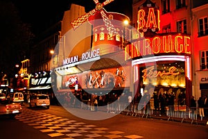 Moulin Rouge at Paris in France