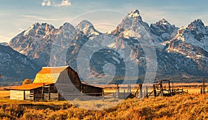 Moulton Barn in the Grand Teton National Park, Wyoming photo