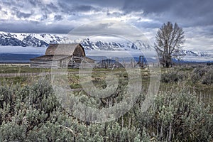 Moulton Barn and the grand tetons