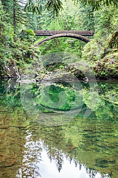 The Moulton Falls Bridge over the East Fork Lewis River