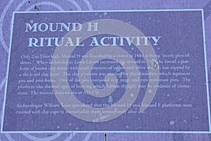 Mound H - Kolomoki Indian Mounds Marker