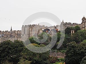 Mound hill in Edinburgh