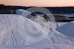 Mound Kernave at winter