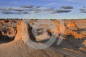 Mounds in the desert landscape outback Australia