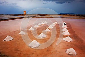 Mounds of salt in the Museum of Salt