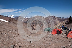 Mount Aconcagua. highest pik of south America