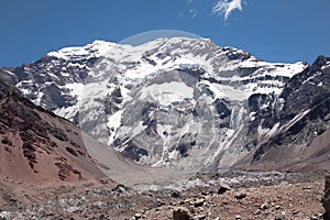 Mount Aconcagua. highest pik of south America