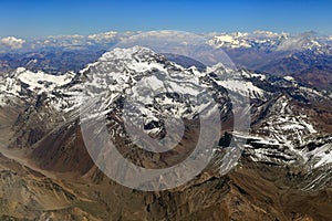 Mount Aconcagua. Andes mountains in Argentina. photo