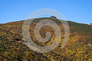 Mount Adatara (Fukushima, Japan) in autumn season