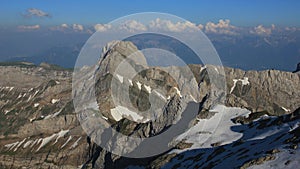 Mount Altmann, mountain of the Alpstein Range seen from Mount Sa