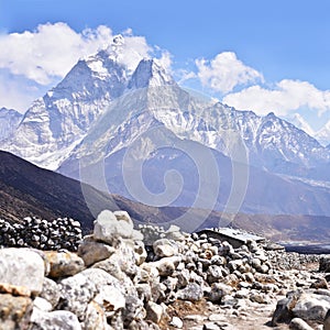 Mount Ama Dablam in Himalaya photo