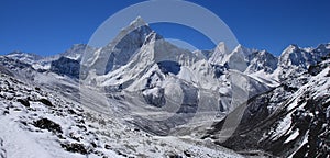 Mount Ama Dablam and other high mountains