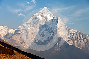 Mount Ama Dablam on the way to Mount Everest Base Camp