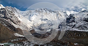 Mount Annapurna 1 from Mt Annapurna south base camp photo