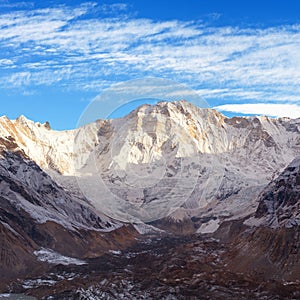 Mount Annapurna 1 from Annapurna south base camp