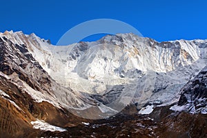 Mount Annapurna 1 from Annapurna south base camp