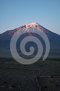 Mount Ararat, Agri Dagi, mountain, sunset, volcano, Igdir, Turkey, Middle East, nature, landscape, aerial view, Noah, Ark