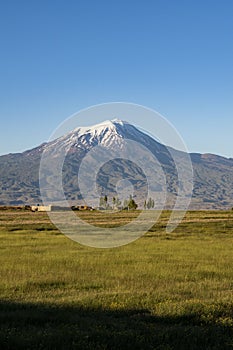 Mount Ararat, Agri Dagi, mountain, volcano, Igdir, Turkey, Middle East, nature, landscape, aerial view, Noah, Ark