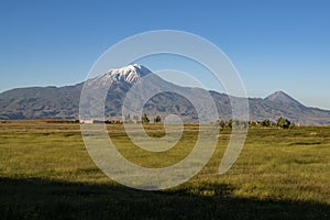 Mount Ararat, Agri Dagi, mountain, volcano, Igdir, Turkey, Middle East, nature, landscape, aerial view, Noah, Ark