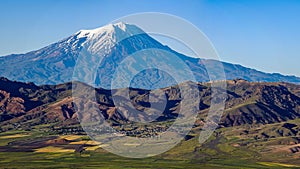 Mount Ararat, Agri Dagi, mountain, volcano, Igdir, Turkey, Middle East, nature, landscape, aerial view, Noah, Ark