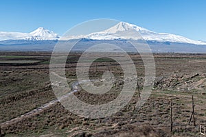 Mount Ararat and surrounding landscapes, Armenia
