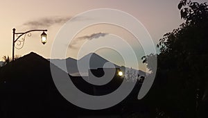 Mount Arjuno in the morning