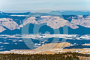 Mount of aso in winter