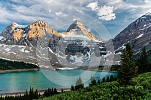 Mount Assiniboine with lake