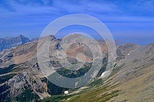 Mount Assiniboine Provincial Park. View from the top of Nub Peak.