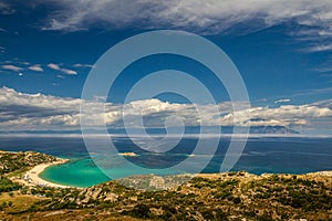 Mount Athos as seen from Sithonia photo