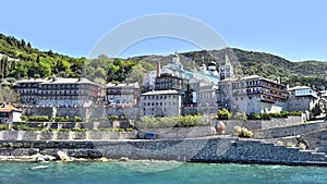 Mount Athos, Chalkidiki Greece - Monastery of St. Panteleimon.