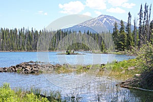 Mount Bachelor from Elk Lake photo