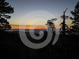 Mount Baden-Powell Califonia Sunset photo