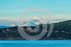 Mount Baker Behind Fidalgo Island