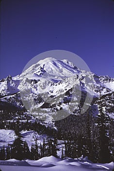 Mount Baker in winter