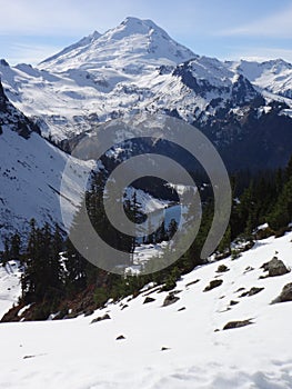 Mount Baker in winter